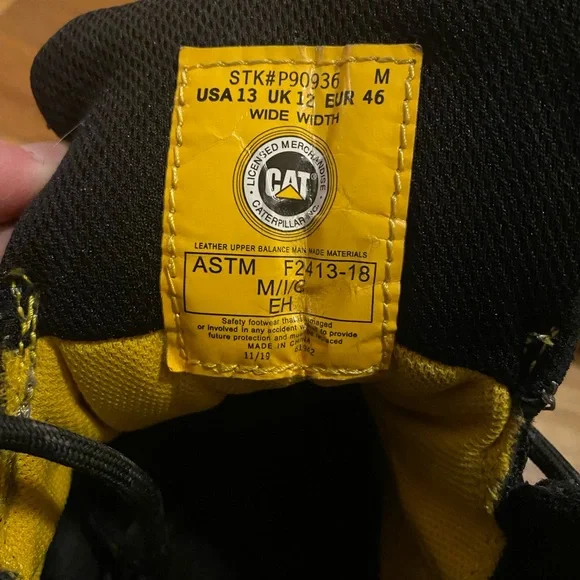 Caterpillar CAT Men’s Size 13 Wide Steel Toe Workboot - Picture 6 of 10